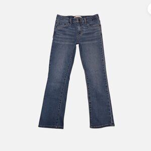 Levi's Girls Jeans Bootcut Denim Blue Stretch Size 10 REGULAR medium wash